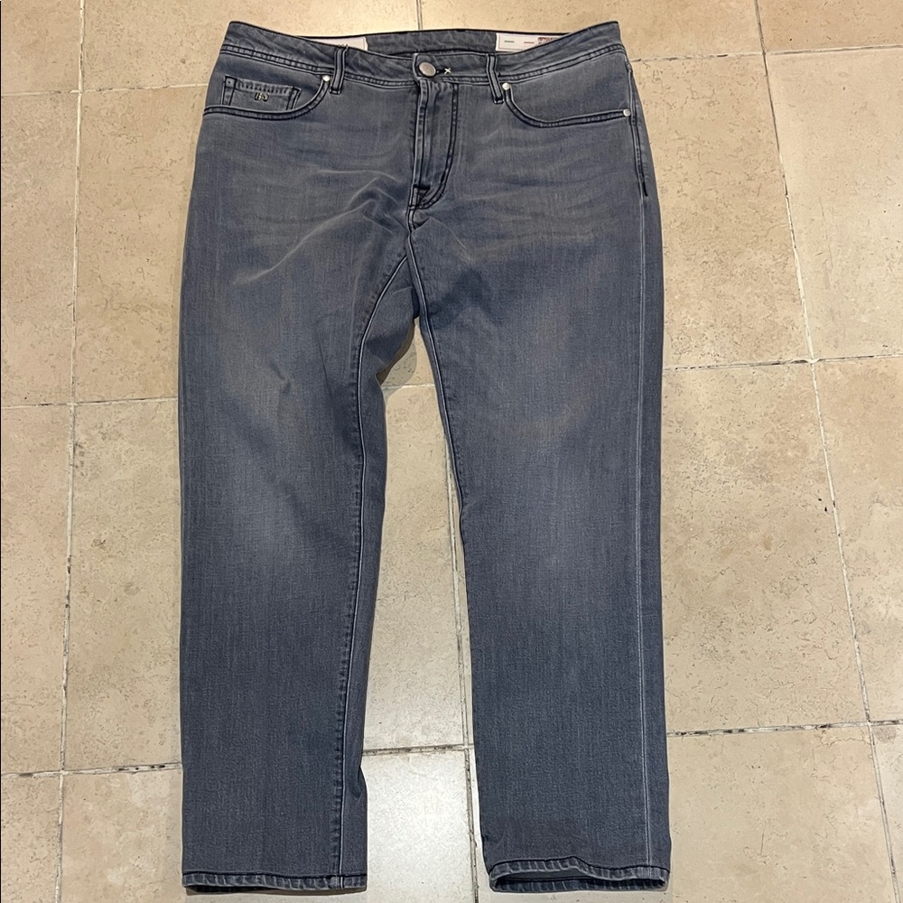 Tramarossa Michelangelo 1967 Men's Straight Fit Jeans in Charcoal Gray